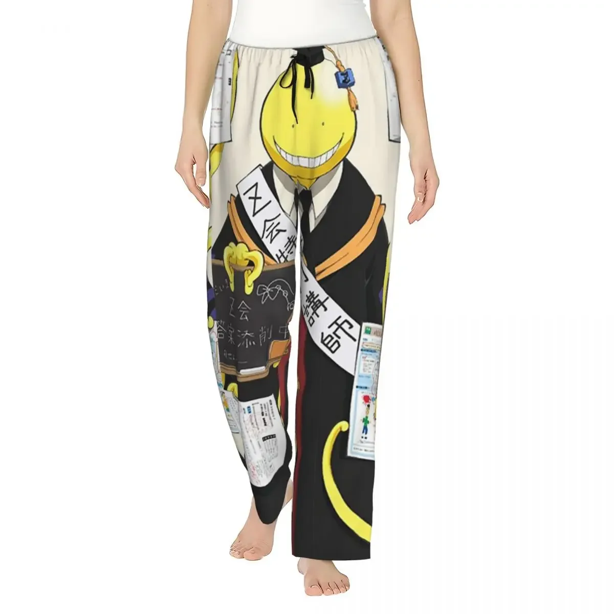 

Женские пижамные брюки Custom Assassination Classroom Octopus Koro Sensei с карманами для дома и сна
