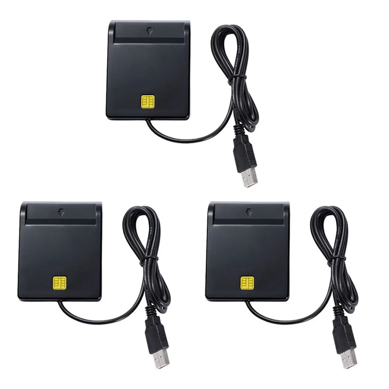 Lettore di smart card USB 3X per lettore di schede IC/ID EMV di alta qualità per Windows 7 8 10 per sistema operativo Linux USB-CCID-Y47A