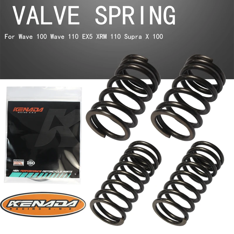 Valve Spring Reinforced Double Valve Springs 1 Set Of 4 Pcs For Wave 100 / 110 EX5 XRM 110 Supra X 100