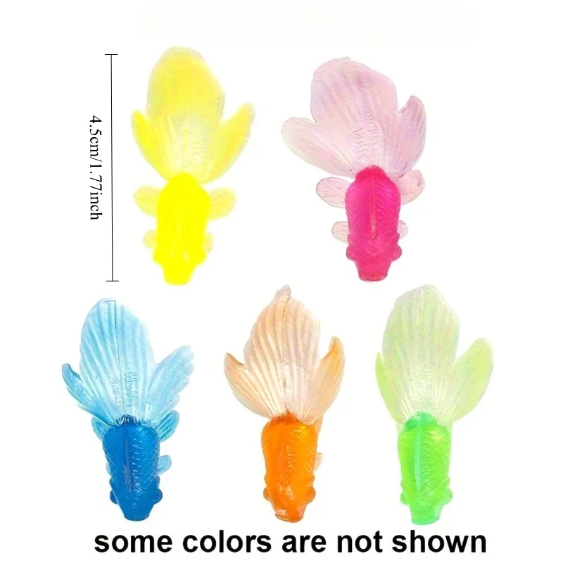 14 PCS Simulated Floating Goldfish Set, Suitable for Indoor/Outdoor Use ，for Summer Pool Parties or for Bathtub Decoration