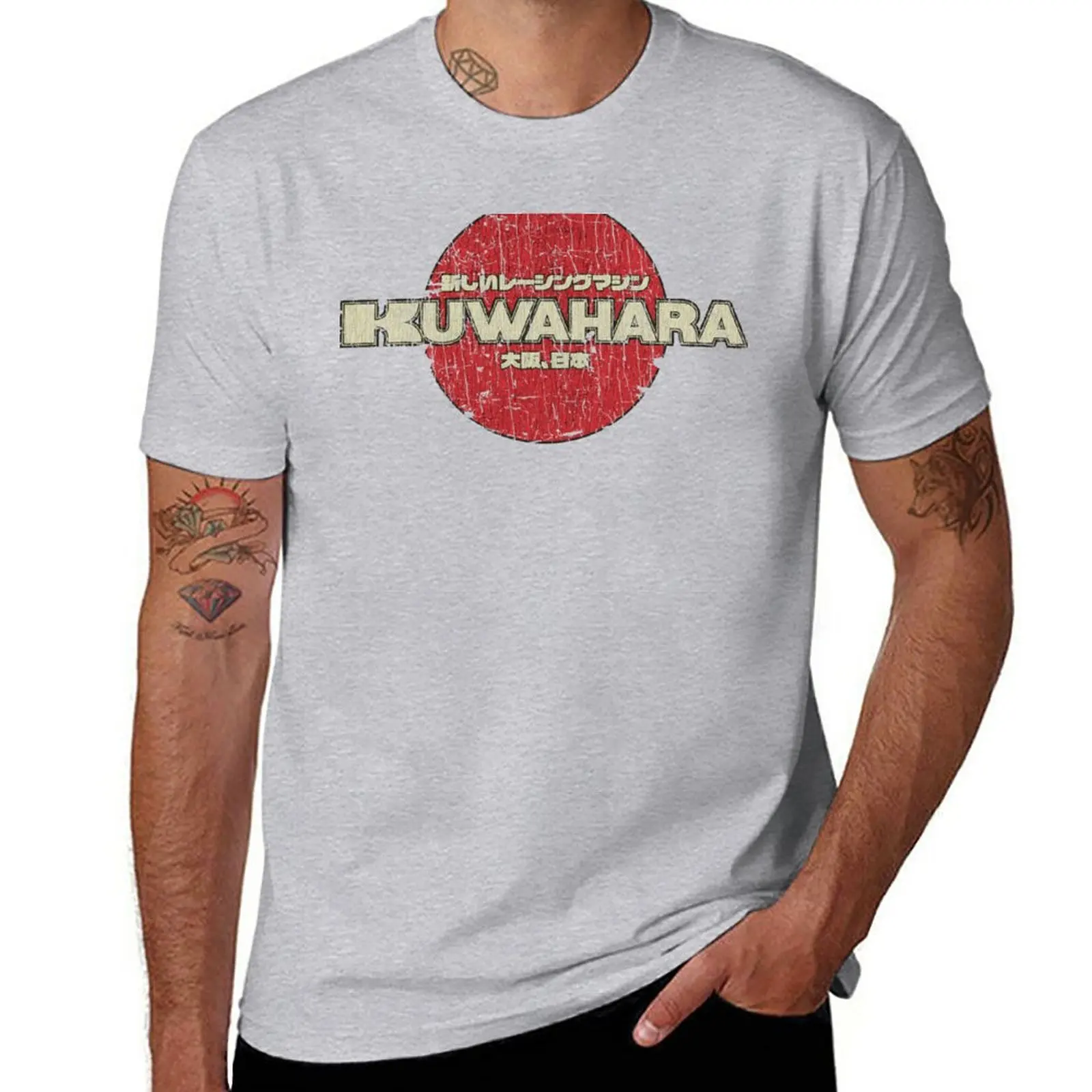 Kuwahara-Camiseta de la nueva máquina de carreras para hombre, ropa con estampado de anime, divertida, 1979