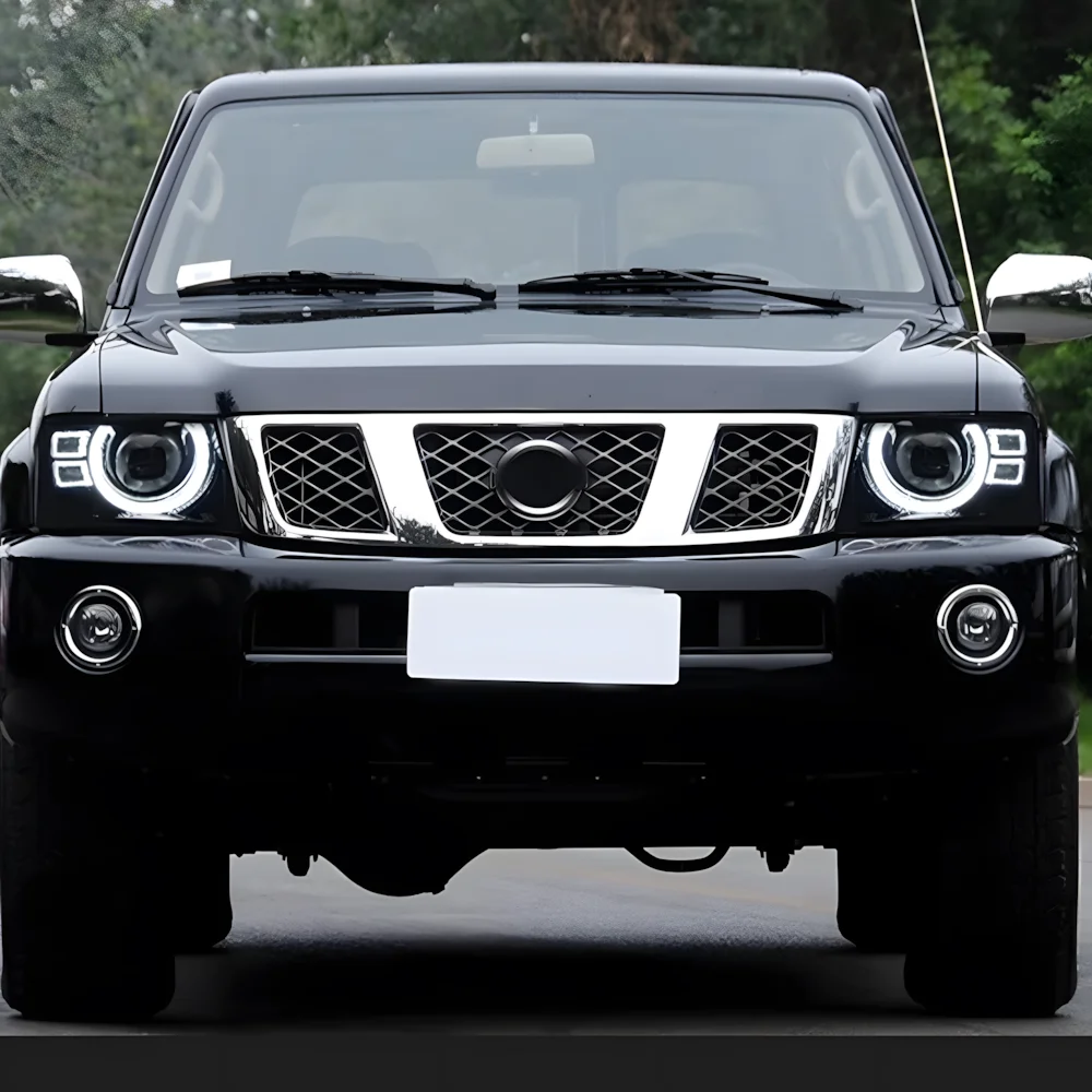 

For Nissan Patrol Y61 2005-2013 Car Front Lamps Auto Headlights Assembly Upgrade High Configuration LED Bifocal Lens Accessories