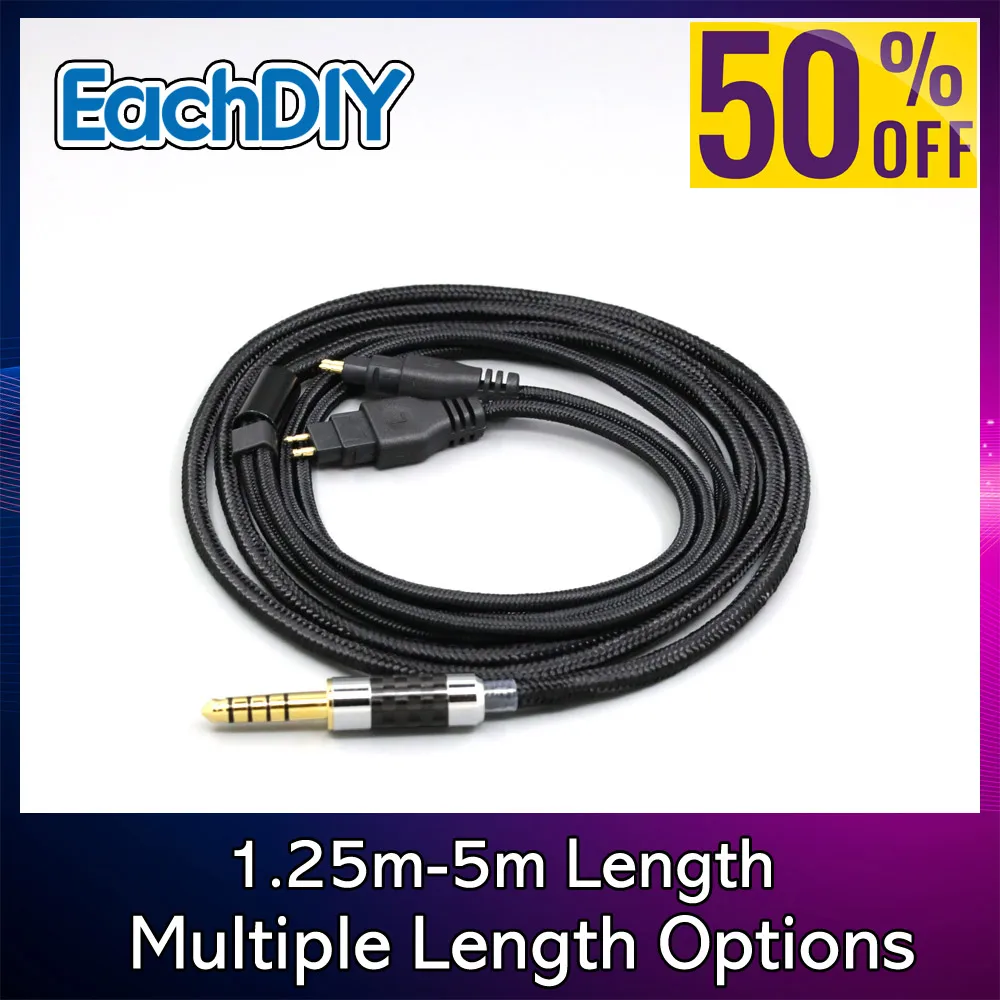 

Super Soft Headphone Nylon OFC Cable For Sennheiser HD580 HD600 HD650 HDxxx HD660S HD58x HD6xx Earphone LN007508