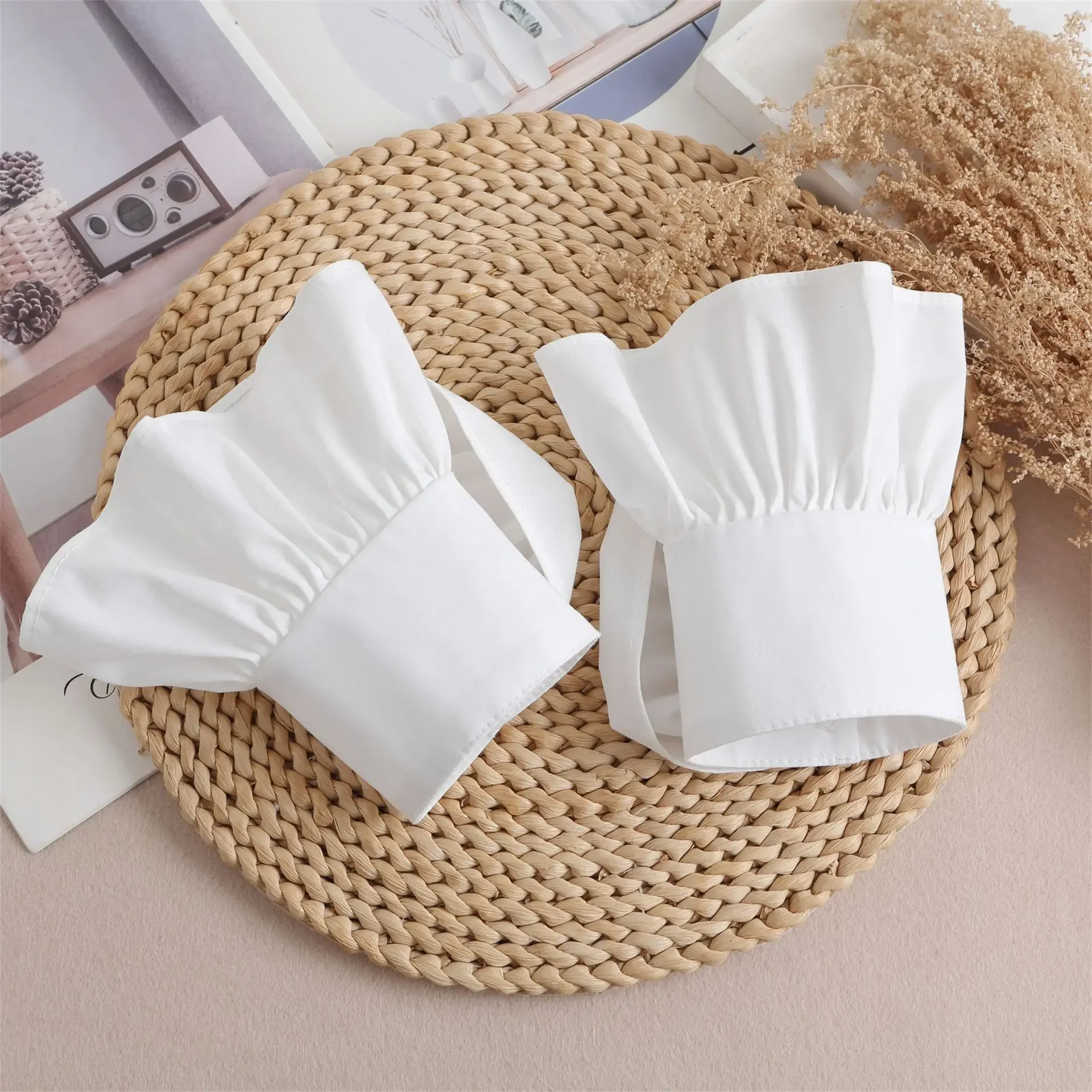 Novas meninas destacáveis punhos falsos extensão de punho para mulheres mangas falsas alargamento mangas alargadas acessórios de roupas