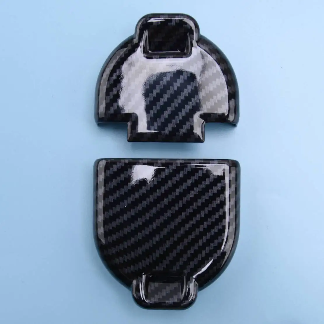 

2 шт. накладки на буксировочные крюки заднего бампера под карбон для Dodge Ram 1500 2500 3500 Chevrolet 2019-2024