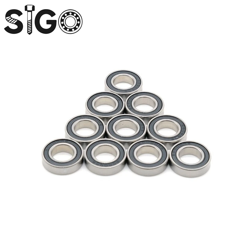 1Pcs S6800-2RS  10x19x5  Mm Stainless Steel Ball Bearing  6800RS  Ball Bearing Anti Rust  Bicycle  Bearing