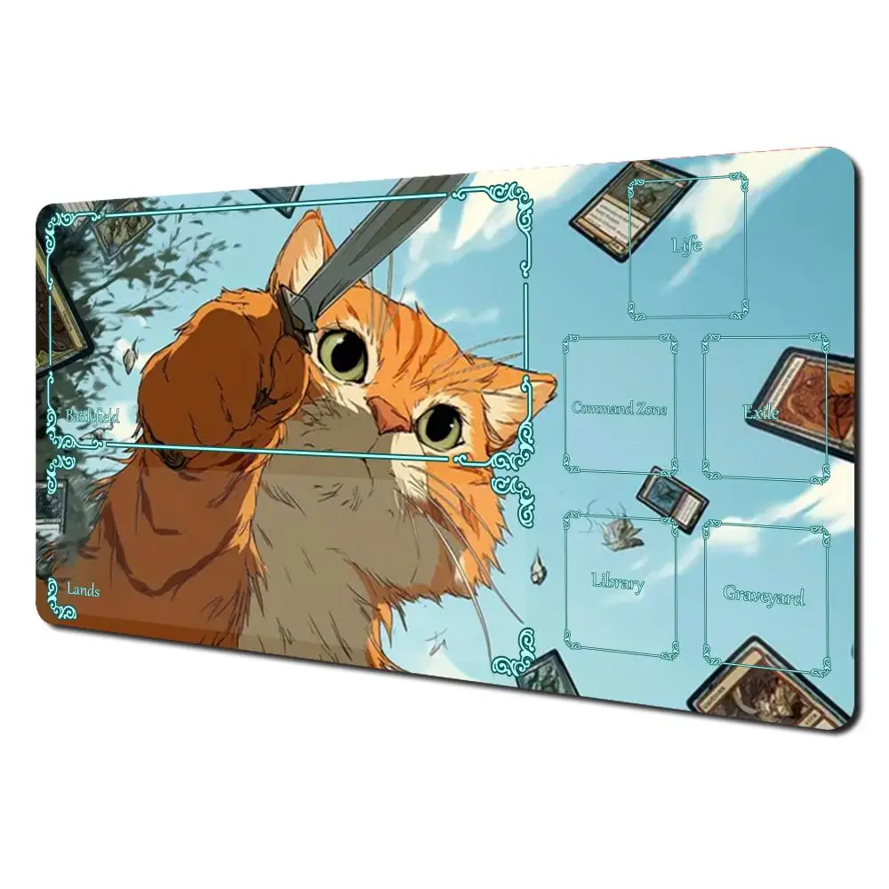 Cut Cat Mauspad The Magic Gathering Spielmatte Mauspad für MTG TCG Büro-Schreibtischunterlage für Arbeit, Spiel, Mini-PC, Laptop, niedlicher Teppich – Detail 14