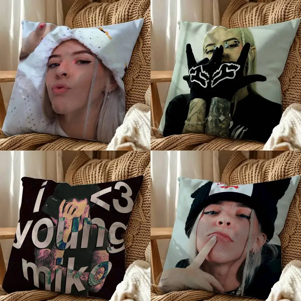 Singer Y-Young Miko  Square Pillow Case Multi Sizes For Car Home Bedroom Decor Custom Valentine Gifts