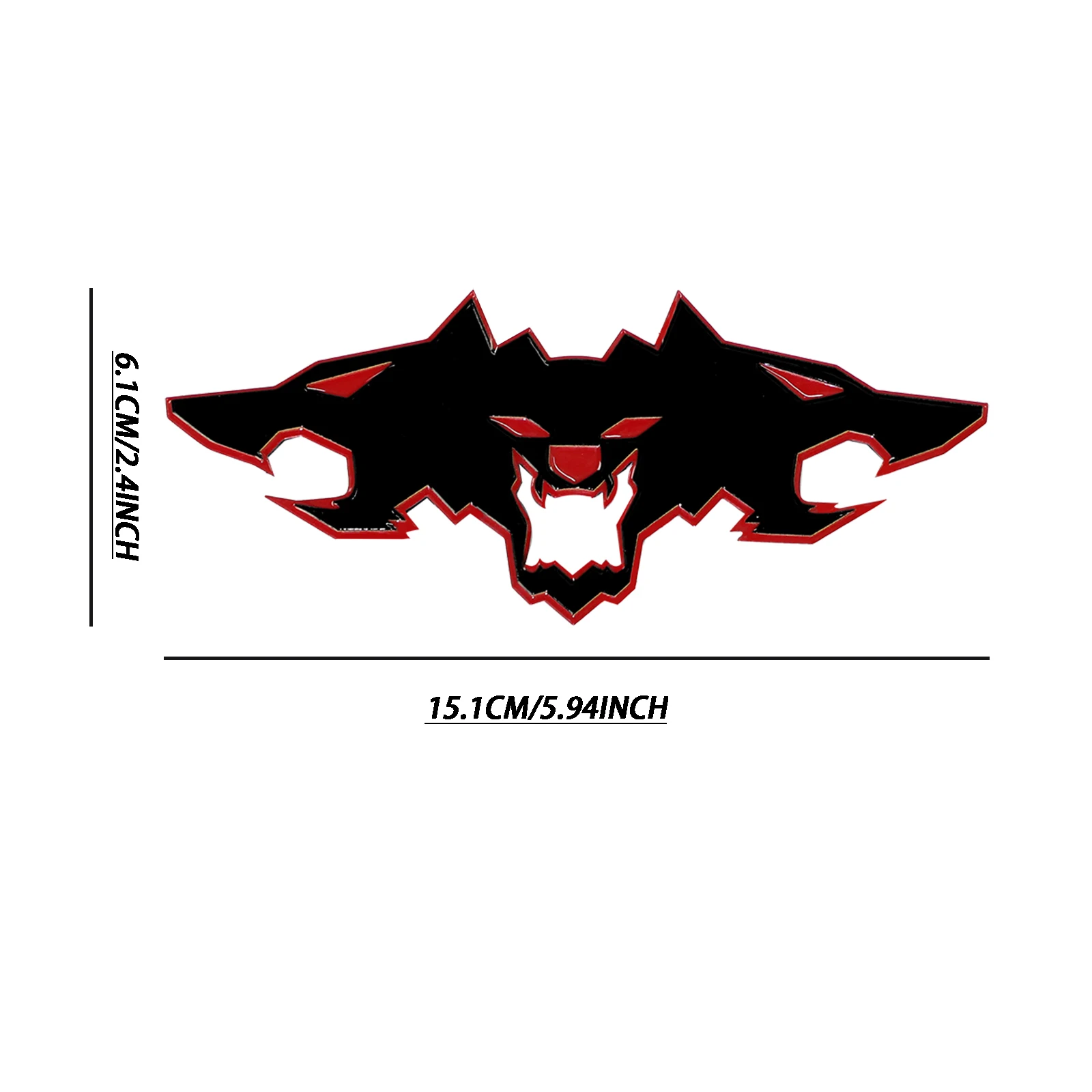 1pcs 3D Wolf Pack car emblems,decorative items.Suitable for decorating the rear side of cars,trucks,and SUVs,waterproof