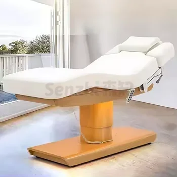 Intelligent 4 Motors One-Button Lifting Spa Medical Treatment Massage Table Facial Beauty Bed Special for beauty salon