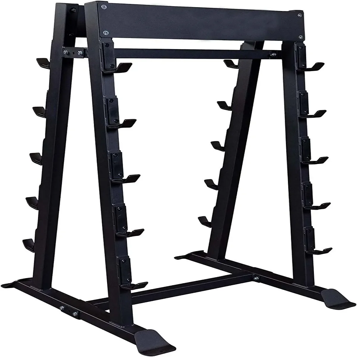 Wholesale Fixed Barbell Storage Rack for Straight & Curl Bars Barbell Stand for Home and Commercial Gyms