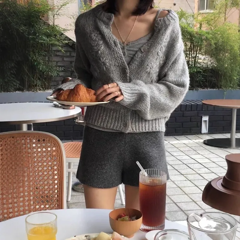 سترة صوفية محبوكة مطرزة يدويًا نقية على شكل نجمة، سترة صوفية صغيرة، ربيع وخريف 2026 #1