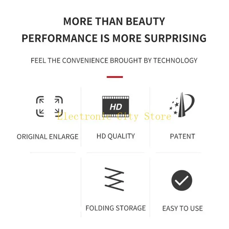 

3D Увеличение Eglifier Ecrection Enlarger Type усилитель экрана с Bluetooth-совместимым динамиком многофункциональный Hu8d