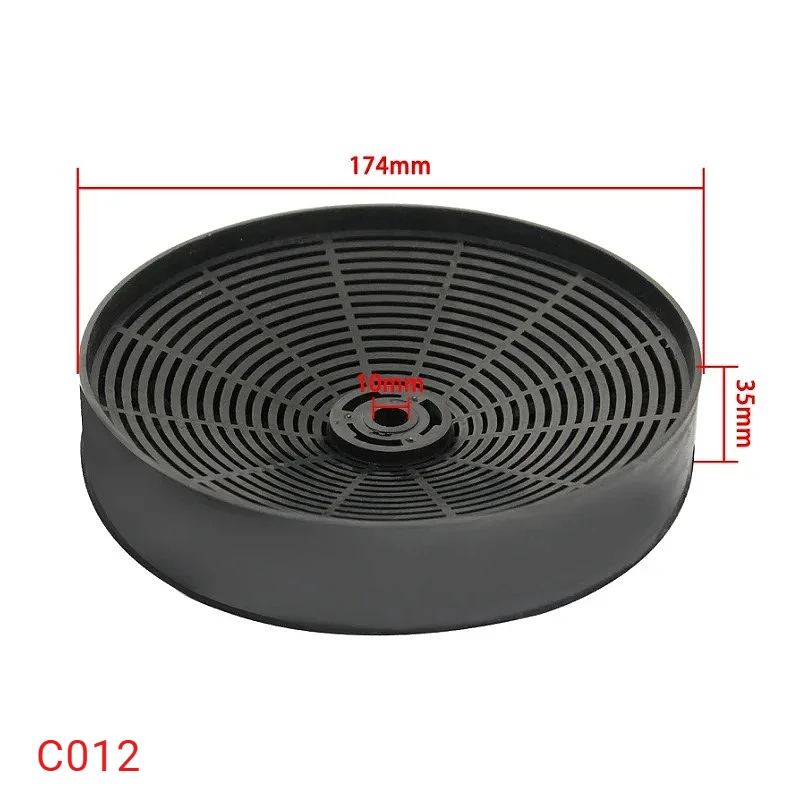 Range Hood Carbon Filter C012 for Kitchen Wall Mount Range Hood Ductless Ventilation Replacement Charcoal Vent Filter