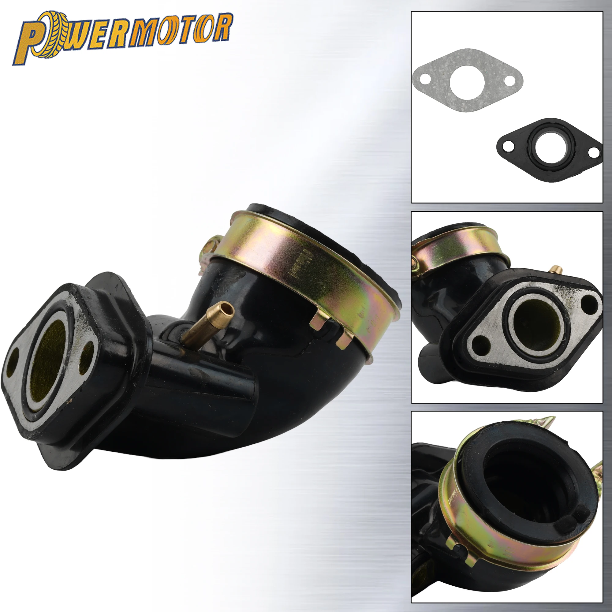 

Motorcycle Carburetor Intake Manifold for GY6 50cc 80cc 100cc Scooter Moped ATV Motocross Manifold Air Inlet Interface Adapter