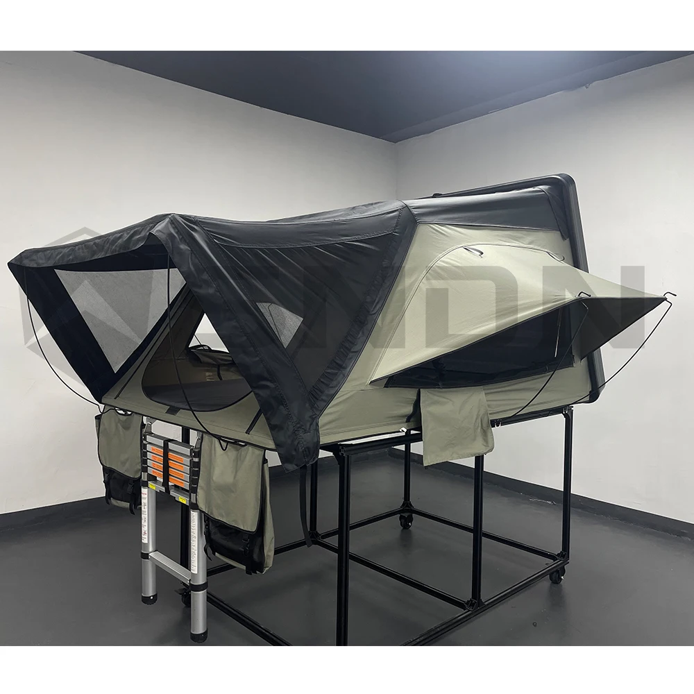 4wd Vehicle ABS Lightweight Roof Top Tent Floding Portable Roof Top Tent Hard Shell 2-3 Person Roof Top Tent