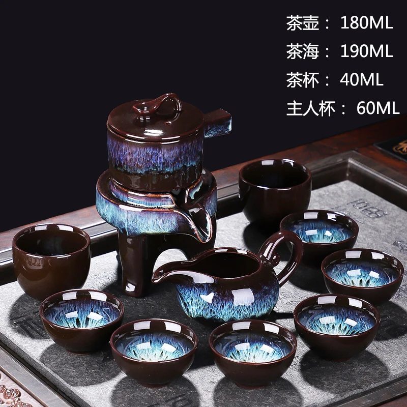 

Tea Set Household Lazy Man Teaware Good Luck Comes Teapot Tea Cup Set Kung Fu Tea Set Supplies