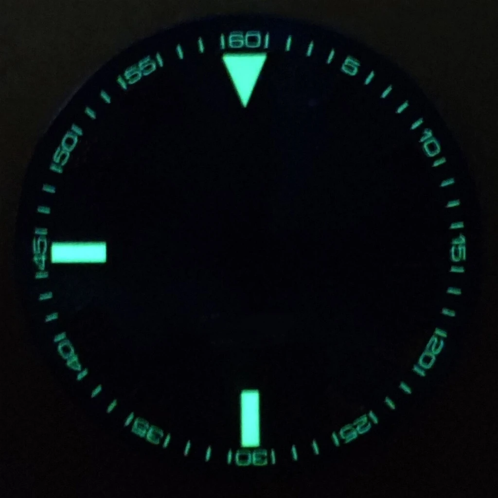 NH35 Sterile 29mm Watch Dial Green Luminous Date Window Luminous Automatic Movement Watch Accessories Parts