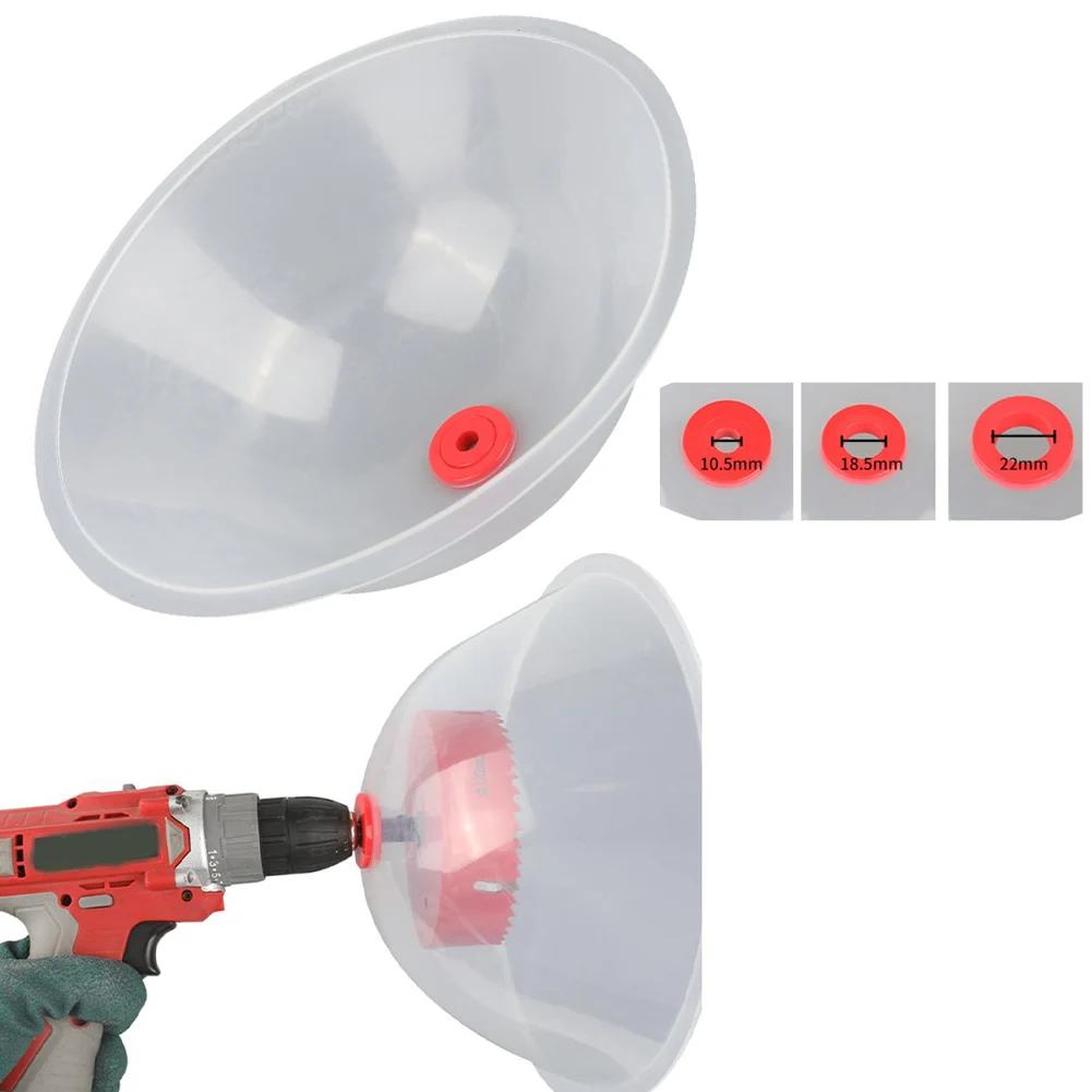 

Drill Dust Collector Bowl with Dust Cover for Hole Cutter Plastic Material Effective Dust Collection for Household Use
