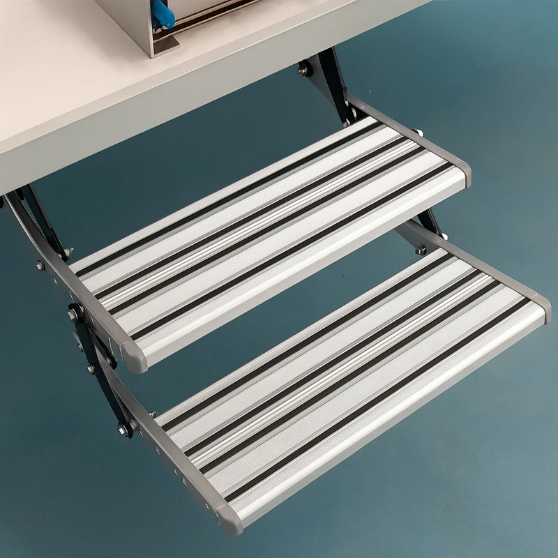 

Electric Double RV Step Automatic Folding Entry Steps For Caravan Camper Motorhome