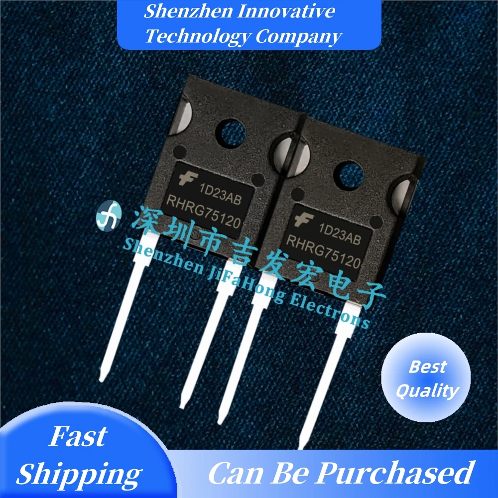 10PCS RHRG75120  TO-247 1200V 75A MOS  Best Quality   Fast Shipping Can Be Purchased