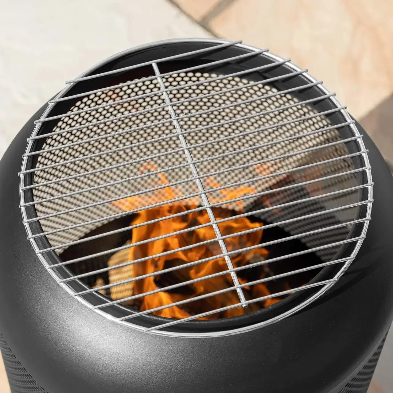 شوايات حفرة النار ARVO - 5X مقاسات/شبكة شواء دائرية ومربعة | Fire Pit Grate - شواية الشواء - متوافقة مع All Fire P #4