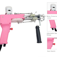 Tufting Gun 2in1 Carpet Tufting Kit for Beginner Cut/Loop Pile Rug Tuft Kit Handheld DIY Tuftart Weaving Flocking Machine