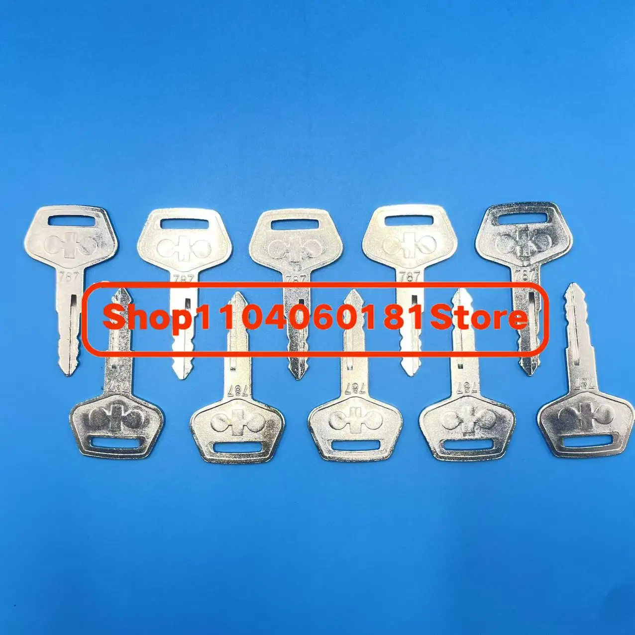 10 قطع # 787 KEYS TR2611434 يناسب حفارات المعدات الثقيلة كوماتسو مفتاح المقبض الأسود