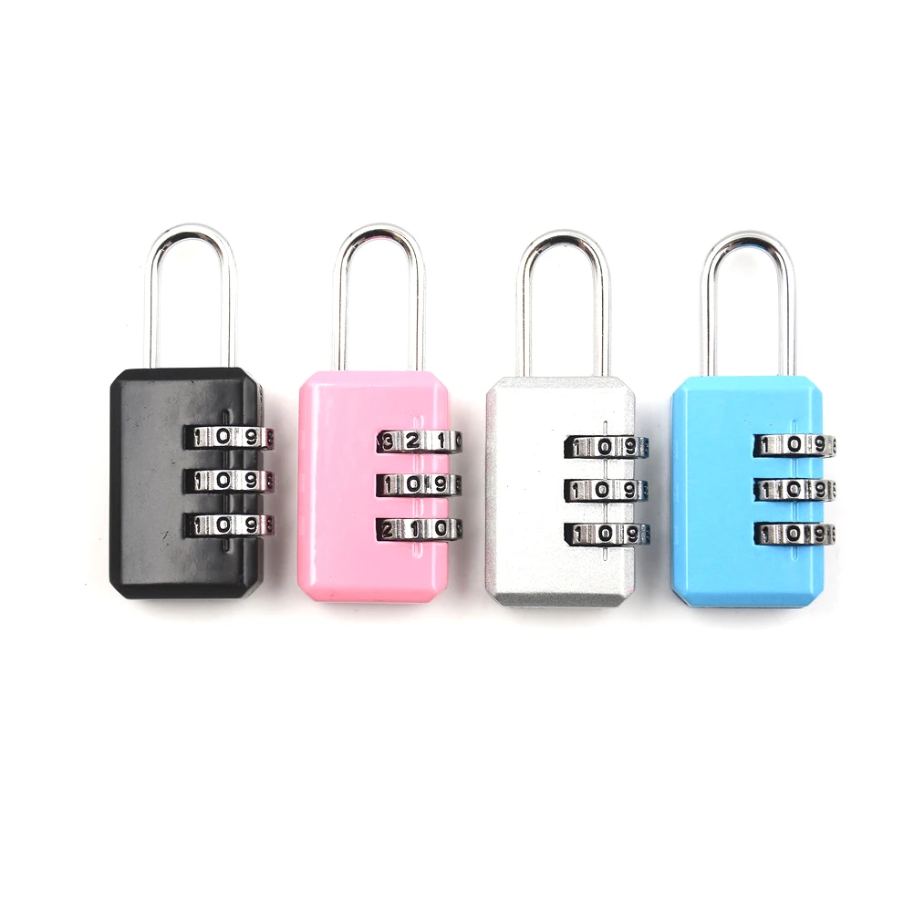 

3 Digit Combination Padlock Coded Lock School Gym Locker ShedsMetal Economic