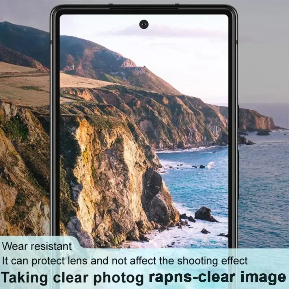 Protetor de lente de câmera 3D para Google Pixel 8 Pro, Caixa de vidro temperado com filme de alta definição