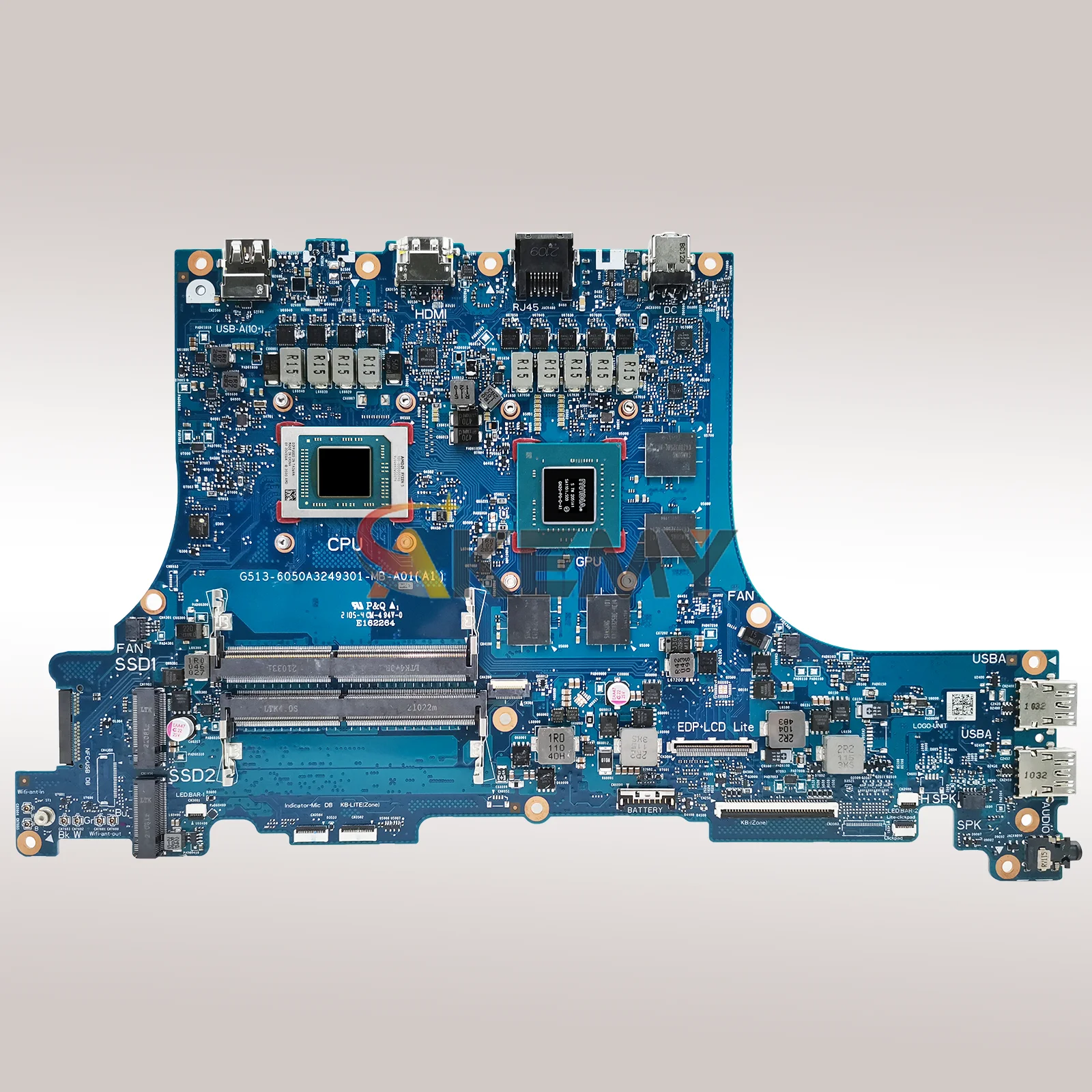 Placa base para ordenador portátil 6050A3249301 para ASUS ROG Strix G15 G713QC G713QE G513Q placa base para portátil con CPU R5 R7 R9 pruebas OK envío rápido