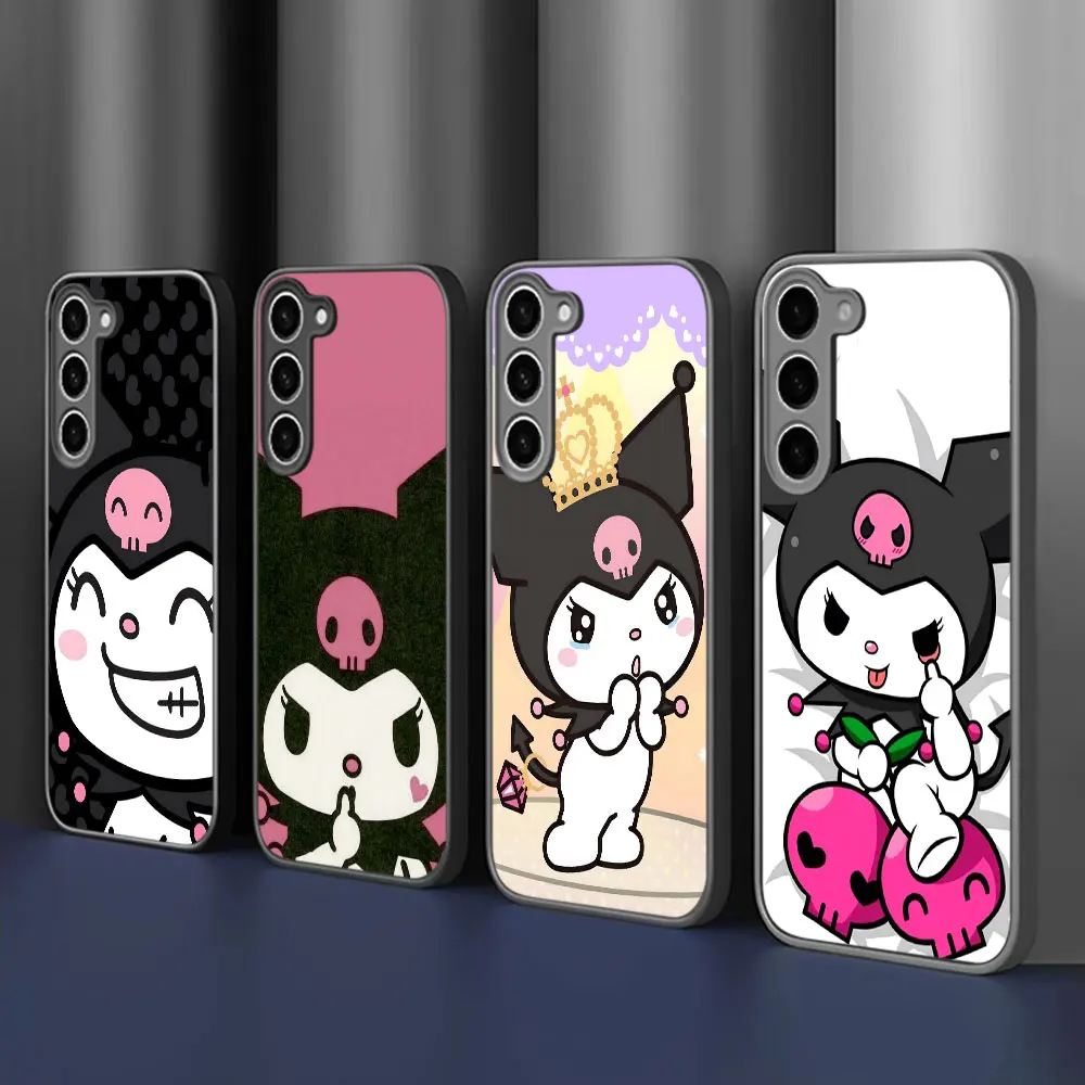

Милый чехол Kuromi для Samsung Galaxy A55 A56 A16 A15 A17 A54 A21s A51 A31 A36 A52 A14 A23 A33 A71 Матовый матовый чехол для телефона