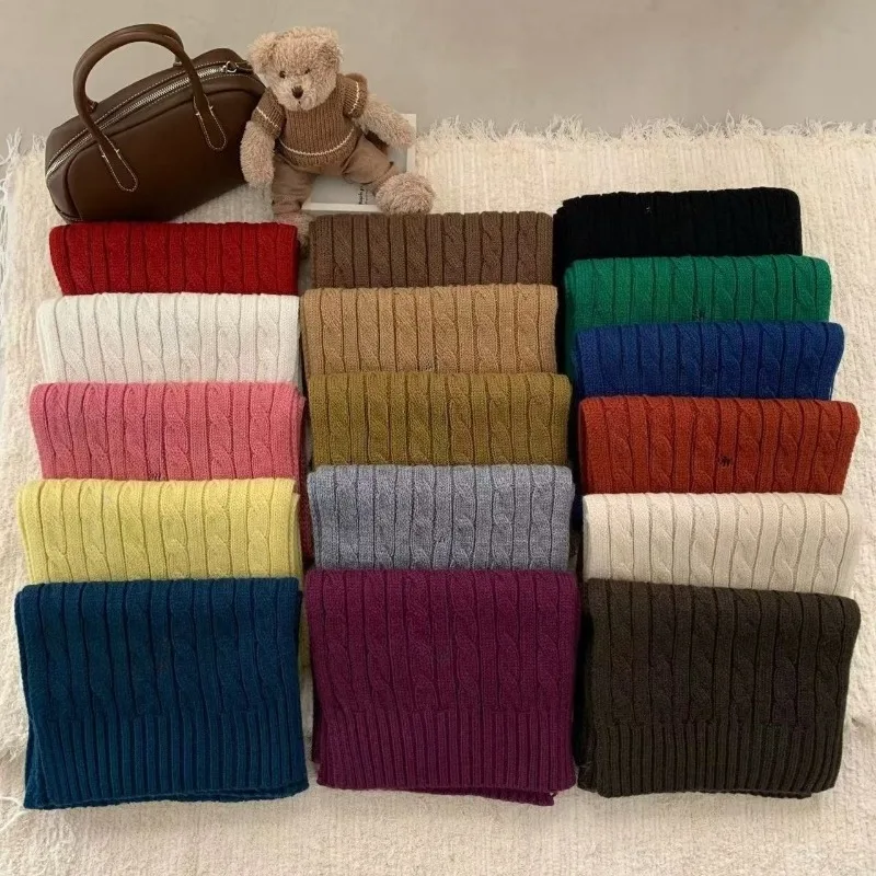 

Twist Wool Scarf Couple Neck Warmer Autumn and Winter High-end Coat Accessory