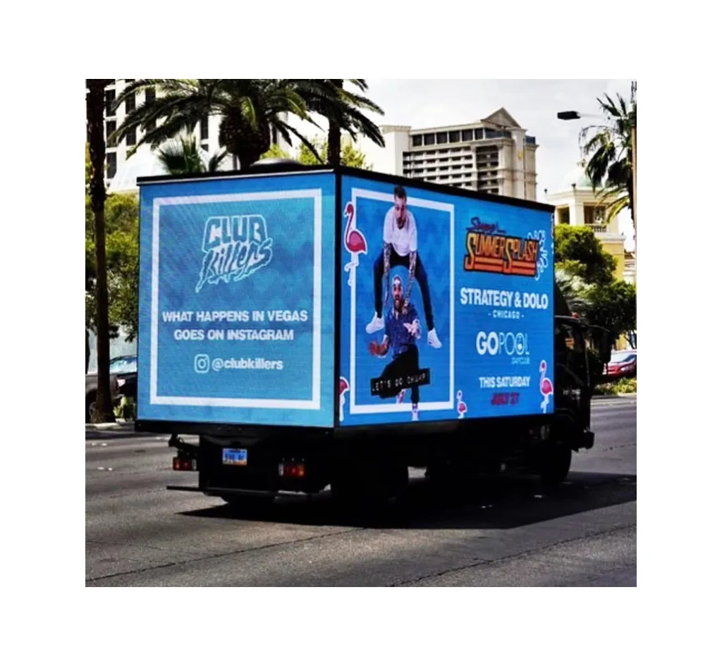 Hohe Helligkeit Mobile Digital Billboard LED Van Werbung Bildschirm Outdoor P4 P5 P6 LKW LED Display