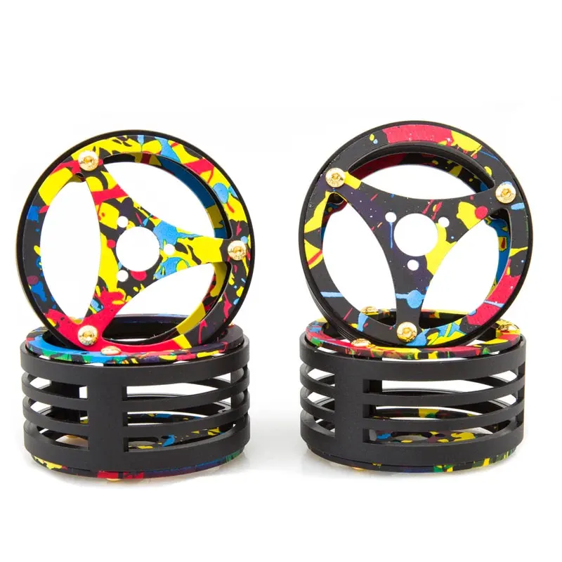 

RhinoCrawler Colorful Aluminum 2.2 inch Performance LightWeight RC Car Crawler Wheel Axial SCX10 RBX10 RR10 Wraith MOA Parts