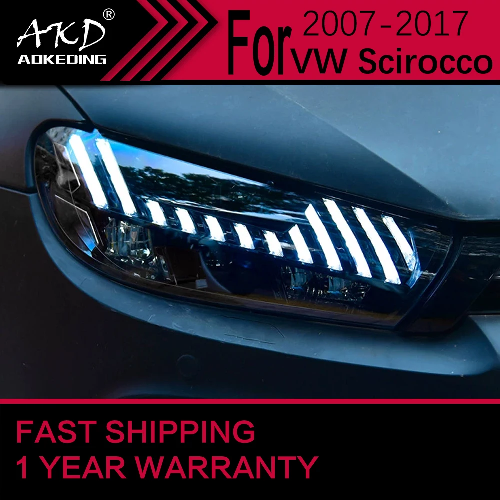 

Car Lights for VW Scirocco R LED Headlight 2008-2017 Scirocco Head Lamp Drl Projector Lens Automotive