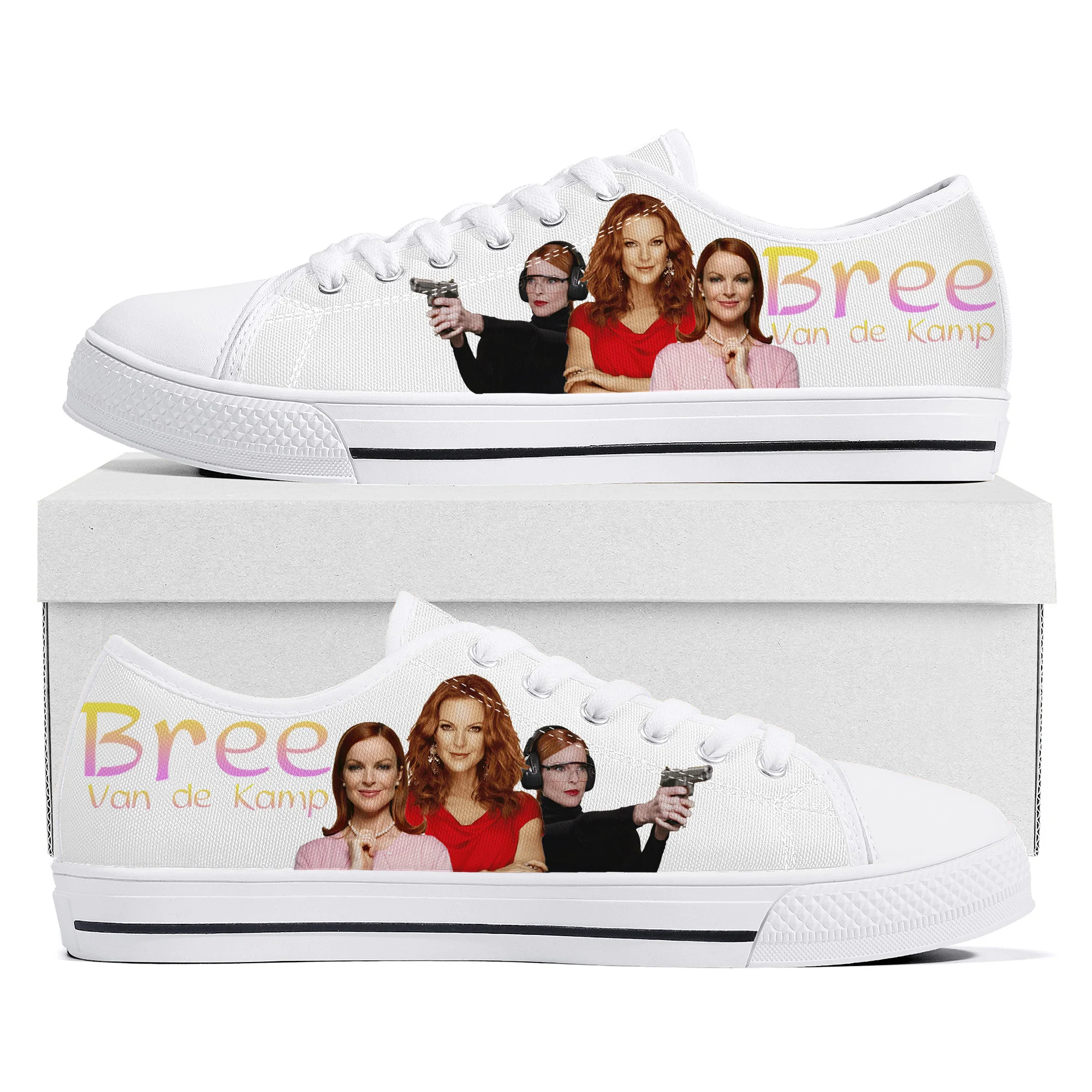 Desperate Housewives Low Top Sneakers Mens Womens Teenager Bree Van de Kamp Canvas Sneaker couple Casual Shoes Custom Made Shoe