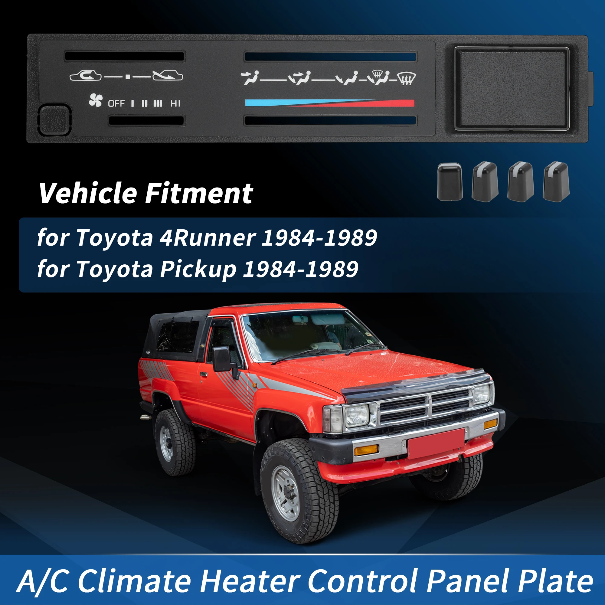 

UXCELL A/C Dash Climate Heater Панель управления для Toyota 4Runner Pickup 1984-1989 гг.