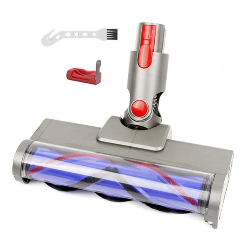 A02V-вакуум для Dyson V7 V8 V10 V11 V15, совместимая насадка для щетки для пола со светодиодными пылезащитными лампами, запасные части