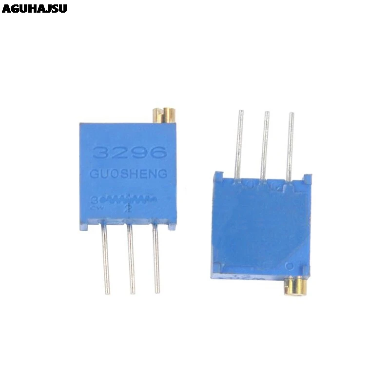 10pcs 3296W 1k 2k 5k 10k 20k 50k 100k 200k 500k 1M 1ohm Trim Pot Trimmer Potentiometer Type For Arduino