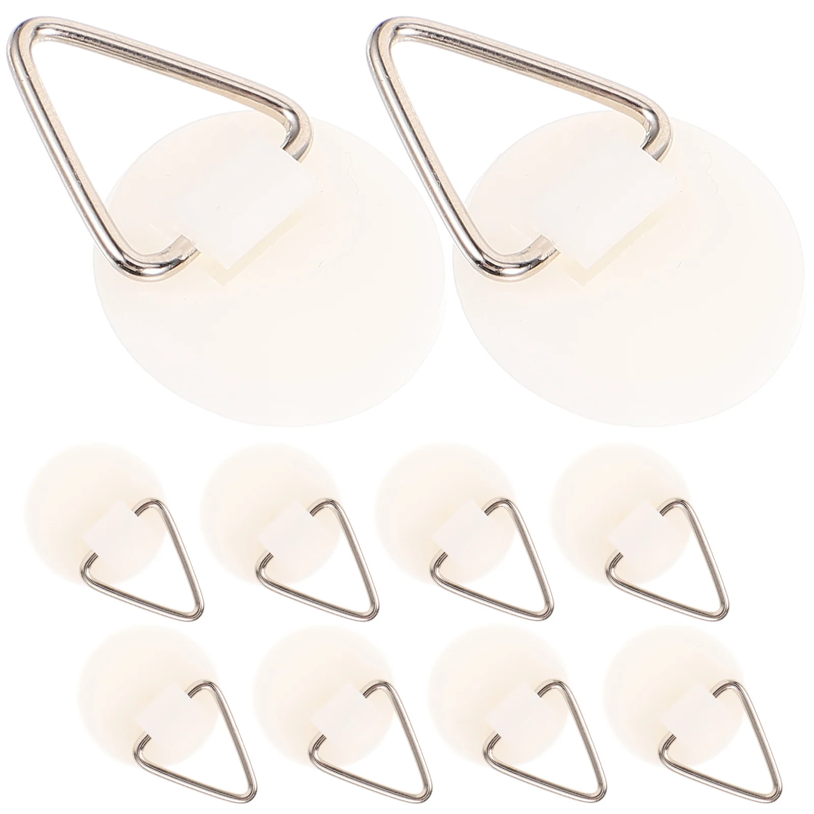 

50pcs Round Hooks Plate Racks Display Decorative Plates Wall Mount Disc Hangers Iron Kitchen Hanging Saving