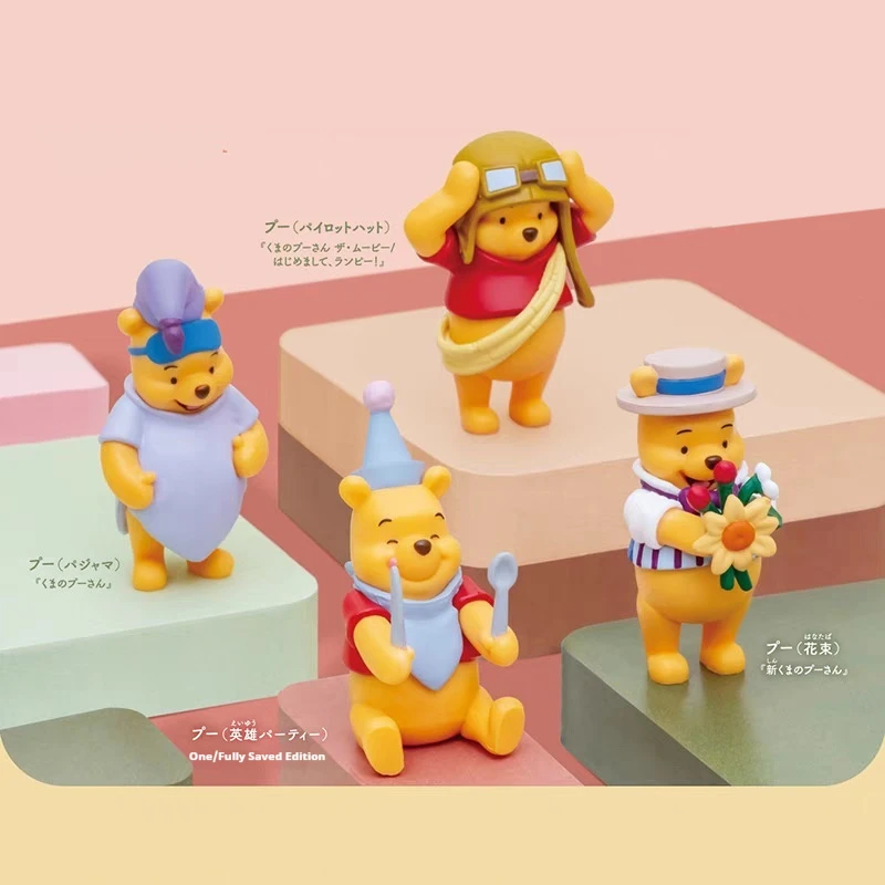 Winnie The Pooh Blind Box Versatile Dress Up Show Showcases Mysterious Box Desktop Ornaments Cartoon Children Christmas Gift Toy