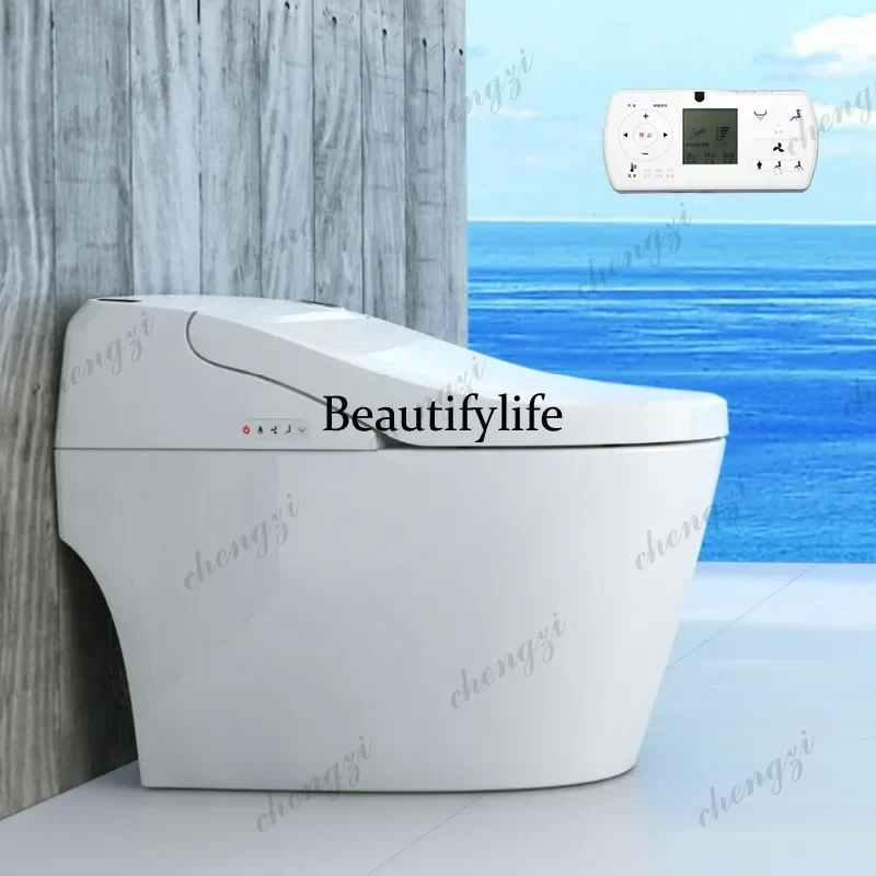 Intelligent automatic flip toilet without water pressure limit toilet with water tank ab01