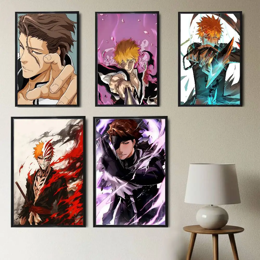 Affiche Sosuke Aizen Kurosaki Ichigo Bleach, impression sur papier, décoration artistique pour la maison, le salon, la chambre à coucher, l'entrée, le bar, le café