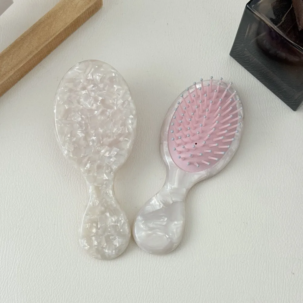 

Rhinestones Acetate Air Cushion Comb Fluffy Hair Hand-Held Airbag Comb Static-free Scalp Massage Hair Styling Tool Daily Use