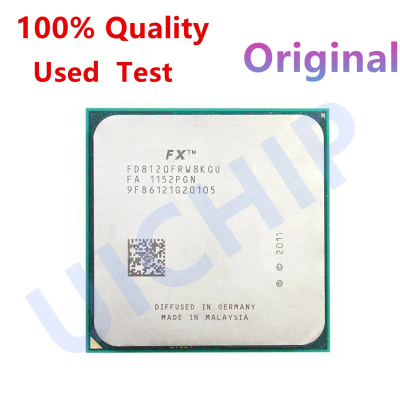 

100% Original FX-Series FX 8120 FX8120 FX-8120 3.1 GHz Used 95W Eight-Core CPU FD8120WMW8KGU Socket AM3+