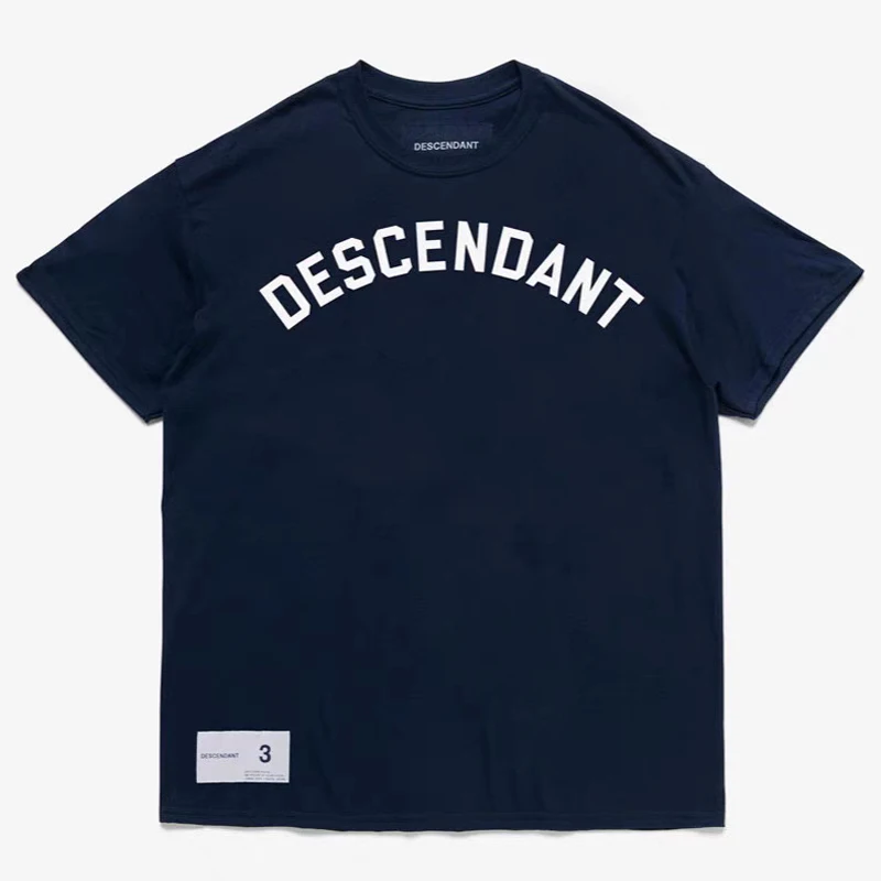 DESCENDANT DCDT Letter Printed Loose Short Sleeved T-shirt for Men Summer Tees 25SS