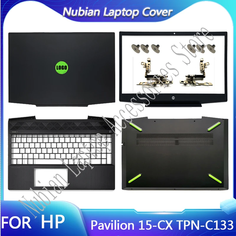 HP Pavilion 15-CX TPN-C133 Laptop için yeni LCD arka kapak/ön çerçeve/menteşeler/Palmrest üst kasa/alt kasa L20314-001 yeşil