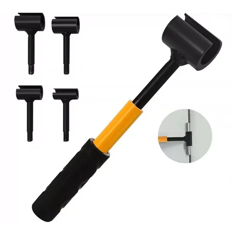 ABDJ-ключ для регулировки петель для двери-4 в 1 для инструмента для регулировки дверных петель для жилых и коммерческих сверхмощных конструкций