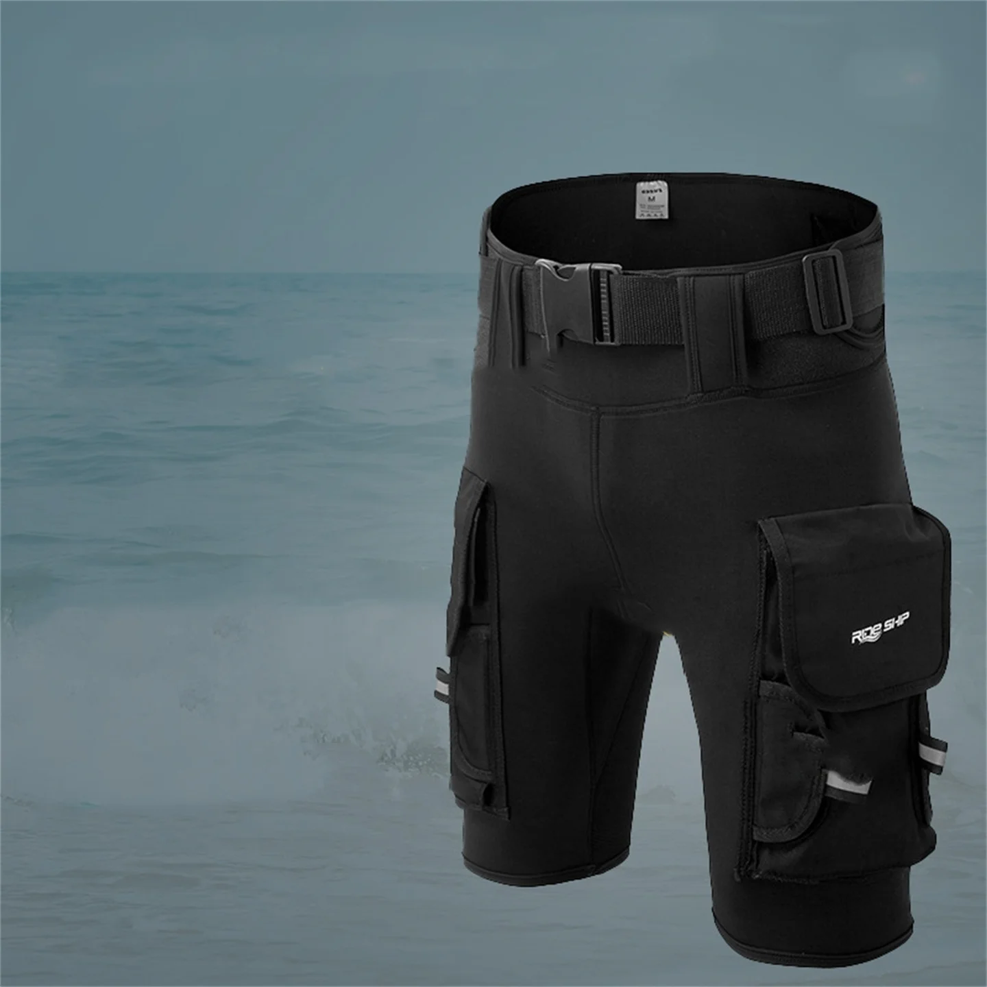 3MM Neopren-Tauchshorts für Männer und Frauen, multifunktional, 2 Taschen, zum Schnorcheln, Segeln, Surfen, Strand, Halbhose – Detail 18